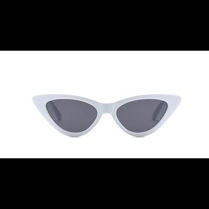 White cat eye sunnies
